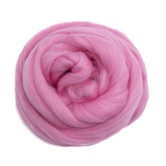 Шерсть для валяния "ТРО", полутонкая шерсть, 100г, миндаль