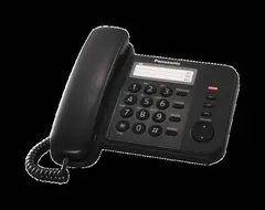 Телефон проводной Panasonic KX-TS2352RUB черный — фото 4