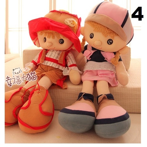 Friends boy and girl plush dolls