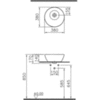 Раковина встраиваемая 38х38 см Vitra Geo 7421B003-0016