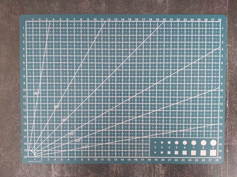 коврик для резки А4 формата цвет зеленый