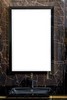 Зеркало Vallessi Dolce Black 105x70см  Boheme 567-B