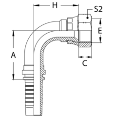 Фитинг DN 12 DKI (Г) 20x1.5 (90) POWERMASTER