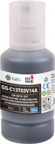 Чернила G&G GG-C13T03V14A 101BK черный 127мл для Epson L4150/L4160, L6160/L6170