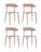 Стул Neo пластик пыльно-розовый 4 шт.