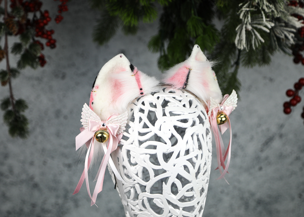 Pink Nurse Cat Ears and Tail Set - Shop Catzo Club Hair Accessories - Pinkoi