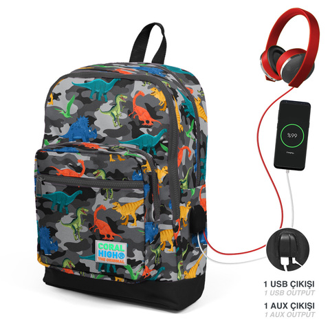 Çanta \ Bag \ Рюкзак CORAL HIGH SIRT ÇANTA(USB+AUX SOKETLİ) 23286