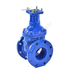 Задвижка чугун аналог МЗВ обрезиненный клин Ду 100 Ру16 Тмакс=75C фл под эл/привод Завод им Гаджиева