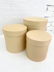 Цилиндр одиночный, 20*20 см, Кофе с молоком, 1 шт.