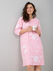 Ночная сорочка С-008/розовый-кувшинка