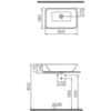 Раковина встраиваемая 60х38,5 см Vitra Geo 4425B003-0016