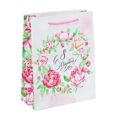 Пакет ламинированный вертикальный «Яркие весенние краски», 18х23х8см