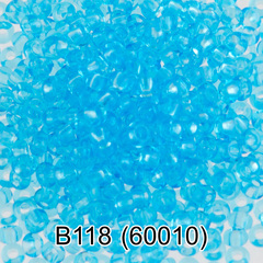 Бисер Чехия "GAMMA" круглый 2 10/0 2.3 мм B118 голубой ( 60010 )
