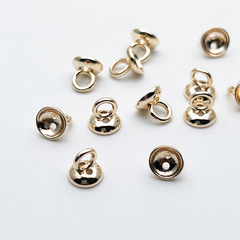 Протектор-концевик, цвет золото, размер 6,2*6 мм, цена за 1 шт