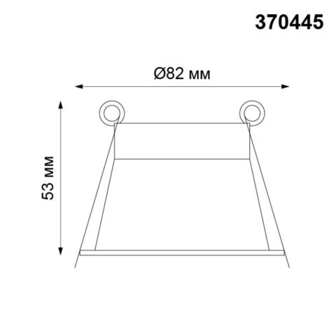 370445 SPOT NT19 142 черный Встраиваемый светильник IP20 GU10 50W 220V BUTT