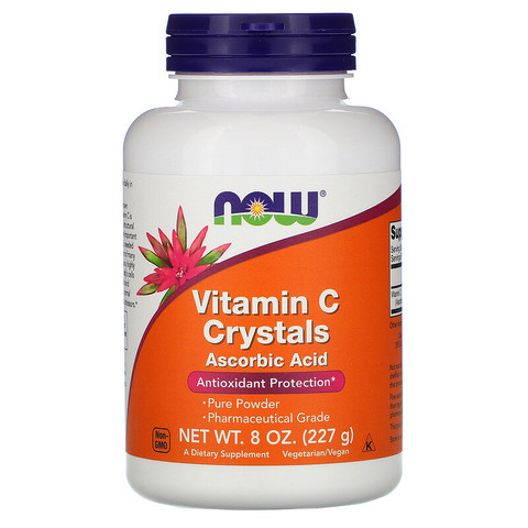 Now Foods, Витамин C в кристаллах, 227 г