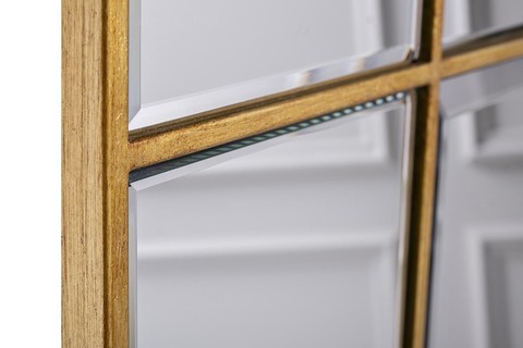 Зеркало декоративное 90х140см Garda Decor в стальной раме золотого цвета