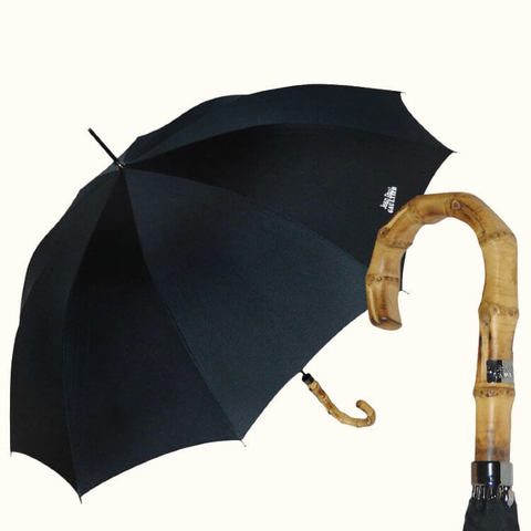 Зонт с бамбуковой ручкой