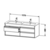 Duravit Ketho База под раковину ,для 233613,  4 выдв.ящика,480x1270x475мм , цвет белый глянцевый KT643302222