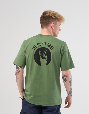 Футболка We Don’t Care V-Sign T-shirt Green