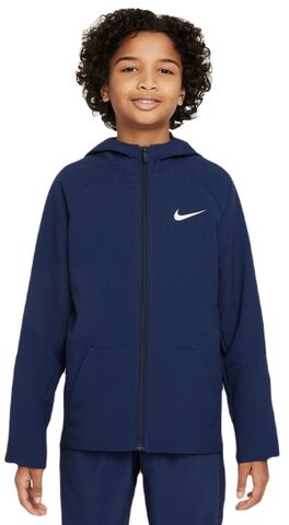 Детская теннисная толстовка Nike Boys Dri-Fit Woven Training Jacket - midnight nawy/midnight nawy/black/white