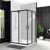 BelBagno UNO-195-AH-2-120/90-P-NERO Душевой уголок прямоугольный Одна сдвижная дверь. Стекло 5 мм в дверях, 4 мм в неподвижных стенках. C (прозрачное), P (матовое), CH (шиншилла). Цвет профиля CR (хром), NERO (чёрный). Поддон: тип AH. Поддон приобре