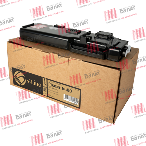 Тонер-картридж БУЛАТ s-Line 106R02236 для Xerox Phaser 6600, WC 6605 (Чёрный, 8000 стр.)