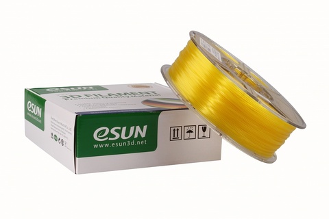 Катушка PLA-пластика ESUN 1.75 мм 1кг., прозрачно-желтая