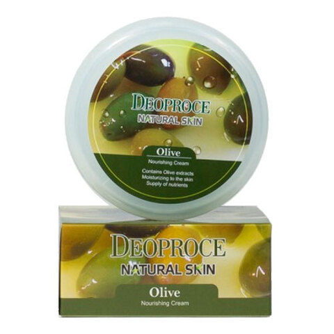 Deoproce Natural Skin Olive Nourishing Cream - Питательный крем для лица и тела с маслом оливы