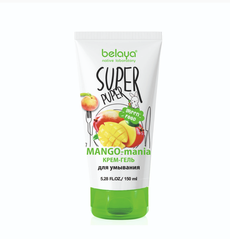 SUPER PUPER Крем-гель для умывания (MANGO-mania) 150мл Belaya