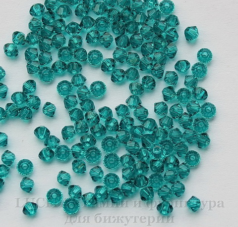 5328 Бусина - биконус Сваровски Blue Zircon 3 мм, 10 штук