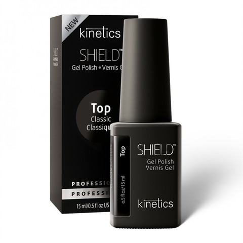 KINETICS Верхнее покрытие без липкого слоя SHIELD Classic Tack Free Top Coat, 15 мл