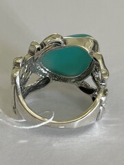 Морские камни (кольцо из серебра)