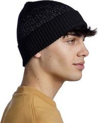 Шапка Buff Merino Active Hat Solid Black - 2