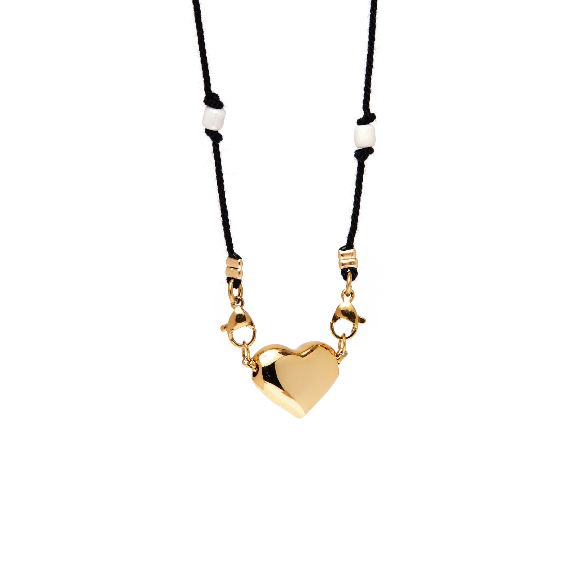 VIVA LA VIKA Колье Knitted Heart Necklace – Gold колье viva la vika gold heart green 1 шт