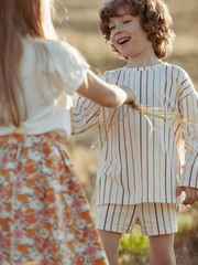 Шорты Mjölk Ecru Stripes