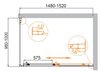 Душевой уголок Cezares MOLVENO-AH-11 MOLVENO-AH-11-120/90-C-Cr-IV