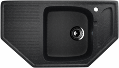 ULGRAN U-109  Угловая односекционная мойка с отверстием под смеситель