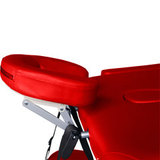 Массажный стол DFC NIRVANA, Elegant OPTIMA,  186х60х4 см, алюм. ножки, цвет красный (red) фото №4