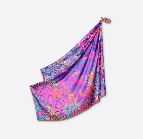 Платок 105х105 Petrusse Idylle Neon