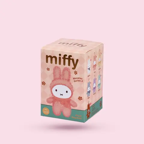 Случайный плюшевый брелок Miffy Macaron V2 Series