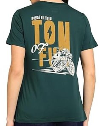 Футболка женская TON OF FUN WOMEN'S T-SHIRT DEEP TEAL , РАЗМЕР XS