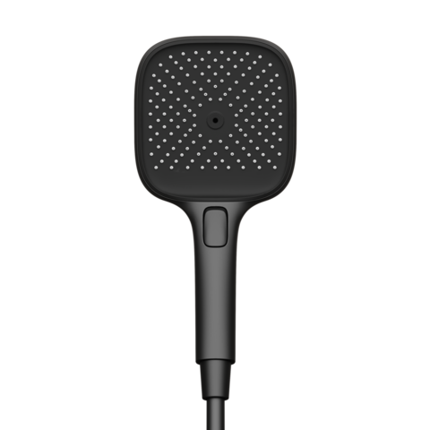 Sancos SC6002MB Душевая лейка, кнопочное управление, 125x125 мм, 3 режима, черн мат
