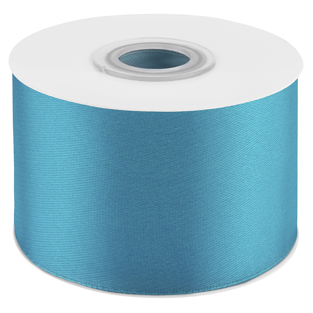 Лента Атласная (5см*22,85м) Лазурный.