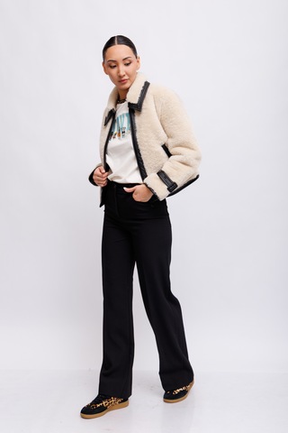 Marc Cain Широкие брюки расслабленной джинсовой модели