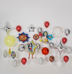 Сет гелиевых шаров Супер Женщина!