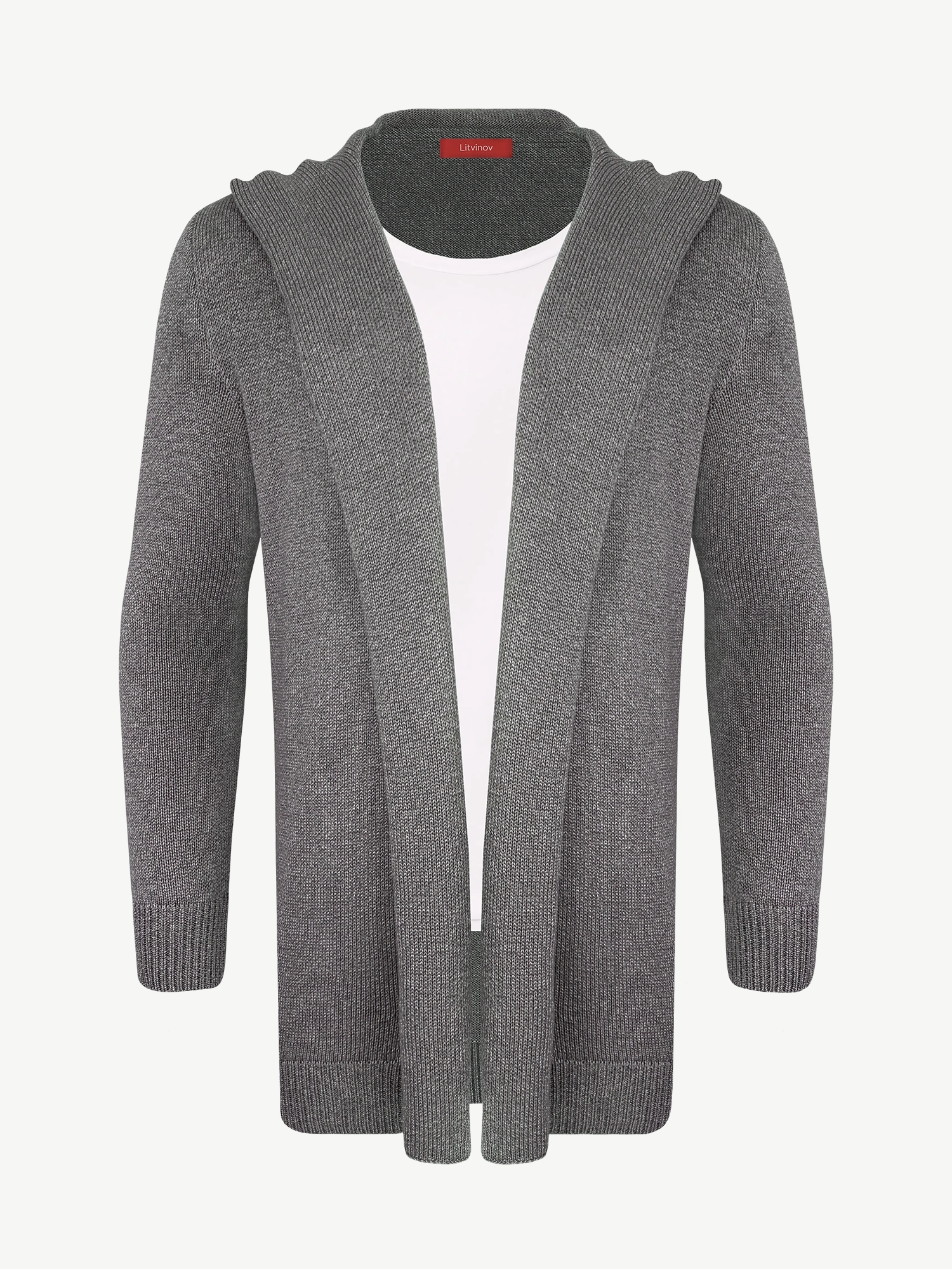 Кардиган с капюшоном из экохлопка