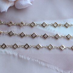 Цепочка 5,5 мм, позолота, 15 см, А007-1 (15см)