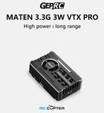 Видеопередатчик FPV GEPRC MATEN 3.3G 3W VTX PRO