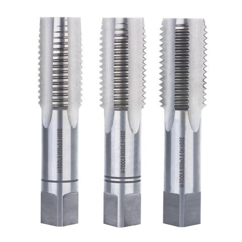 Метчик М30х3,5 (Комплект 3шт) DIN352 HSSE 6h 125мм a=18 H-Tools 230300EHT